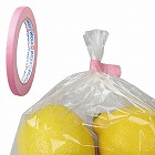 手で切れるバッグシーリングテープ　紙　ピンク