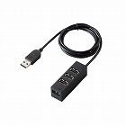 ＵＳＢＨＵＢ２．０バスパワー　４ポート　１ｍ　黒