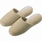 かぶりプラットスリッパベージュ
