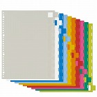 見出し位置自在　ＰＰ製仕切カード３０穴１０山