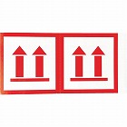 荷札「天地無用」マーク１シートに４枚入×１０シート