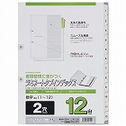 インデックスラミネート加工Ａ４２穴１‐１２×１０