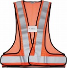 ３Ｍ　高視認性　反射ベスト　レッドオレンジ　１着