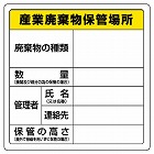 廃棄物保管場所標識　産業廃棄物保管場所