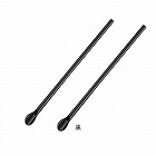 スプーンストロー（ディスポタイプ）　黒　５００本入