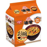 お椀で食べるカップヌードル味噌　３食×９パック