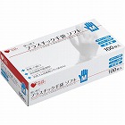 プラスチック手袋　ソフトＰＦ　Ｍ　１００枚入×３