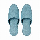オリジナル布スリッパ　Ｌ　ブルー５足入り