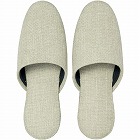 オリジナル布スリッパ　Ｌ　ライトグリーン５足入り