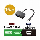 ｍｉｎｉＤＰ‐ＨＤＭＩ／ＶＧＡ変換アダプタ