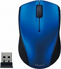軽量小型　無線３ボタンマウス　ブルー