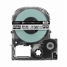 屋外に強いラベル　３６ｍｍ幅　黒文字／白ラベル