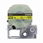 テプラ　ＰＲＯテープ　パステル黄ラベル５０ｍｍ黒字