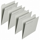 カットフォルダー　４山Ａ４横　グレー×１０