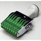 テクノタッチ回転印　欧文　３号８連　［明朝体］