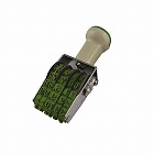 テクノタッチ回転印　欧文　３号日付　［明朝体］