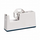 ペンホルダー付きスリムテープカッター　ホワイト