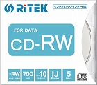 データ用ＣＤ‐ＲＷ　１０倍速　７００ＭＢ