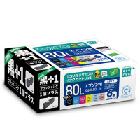 エコリカインク　エプソン　ＩＣ６ＣＬ８０Ｌ６色＋黒