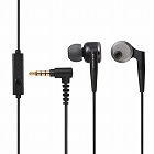 イヤホンマイク　重低音　ブラック　１．２ｍ