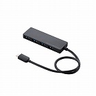 ４ポート　ＵＳＢＨＵＢ　３０ｃｍ　ブラック