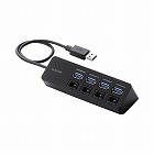 ＵＳＢハブ　４ポート　個別スイッチ　ＵＳＢ３．０