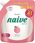 ナイーブ　ボディソープ　桃の葉エキス　詰替１．６Ｌ