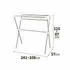 ＰＯＲＩＳＨ組立式伸縮布団干しＸ型ＰＳ‐０７Ｋ