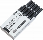 再生樹脂ホワイトボード用マーカー　中字　黒１０本