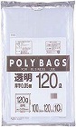低密度ポリバッグ業務用　１２０Ｌ　透明　１０枚
