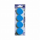 カラーマグネット　直径４０ｍｍ　４個入　青