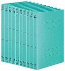 フラットファイル＜ＰＰワイド＞　Ａ４縦　緑　１０冊