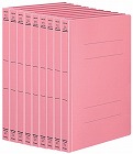 フラットファイル＜ＰＰワイド＞　Ａ４縦ピンク１０冊
