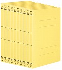 フラットファイル＜ＰＰワイド＞　Ａ４縦　黄　１０冊