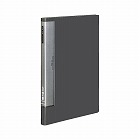 クリヤーブックウェーブカット固定式Ｂ４縦４０Ｐ濃灰