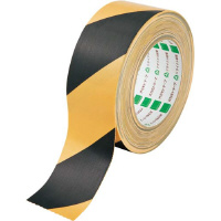 布テープ　トラ　黄／黒　幅５０ｍｍ　１巻