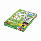 レーザー用名刺カ‐ドクリアカット両面１０面１００枚