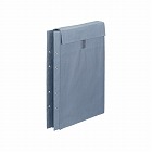 布製図面袋ファスナー式４穴　Ａ４サイズ対応