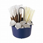 シュガー＆ミルクケース　紺