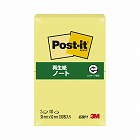 ポストイット　再生紙ノート３８×５０イエロー２０冊