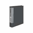 クリヤーブック替紙式濃灰Ａ４縦背幅６３ｍｍ