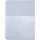 ハーフポケット厚口　Ａ４縦　３０穴　青　１０枚