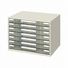 レターケース透明プラスチック引き出しＡ３　７段