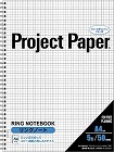 プロジェクトリングノートＡ４　５ミリ方眼　５０枚