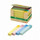 ポストイット　再生紙７５×１２．５　グラデ　２０冊