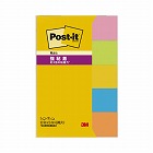 ポストイット　強粘着５０×１５　ネオン混色　５冊