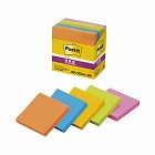 ポストイット　強粘着７５×７５　ネオン混色　５冊