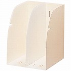 ブックスタンド２仕切　白