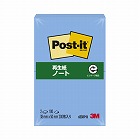 ポストイット　再生紙ノート３８×５０　ブルー２０冊