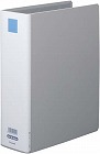パイプ式ファイル片開銀Ａ４縦　背幅９５ｍｍ　３冊